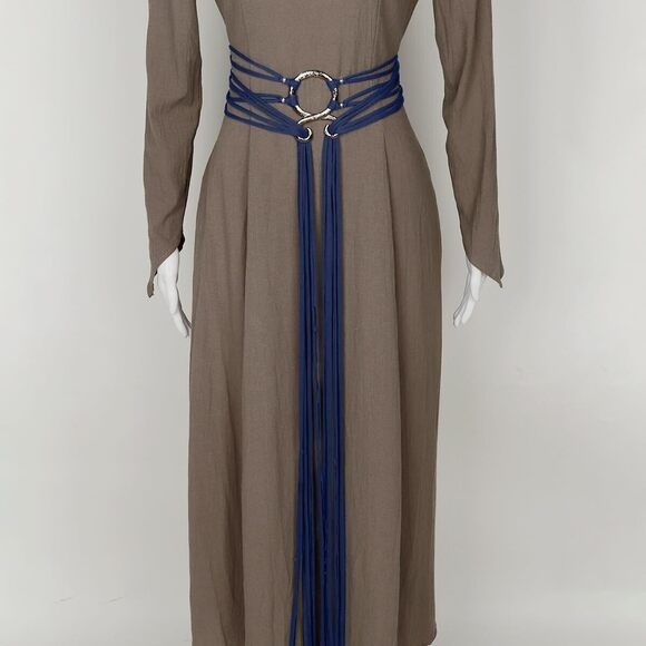 2918 Long Rope Ring Knotted Belt For Women Norse Witch Waist Chain Troll Cross - Picture 3 of 8